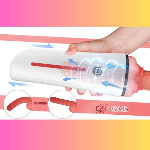 UNIMAT Realistic Pussy Vibrating Male Masturbation Cup