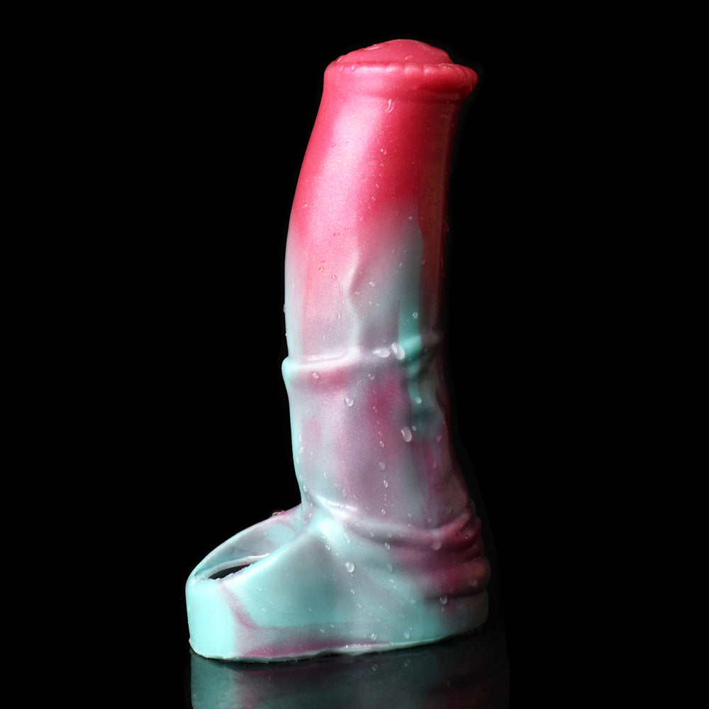 FAAK Peacock Fantasy Monster Silicone Penis Sleeve Cock Extender - 305