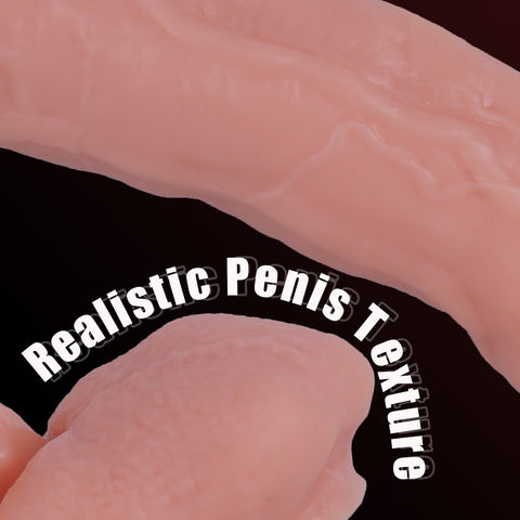 MD 12" Realistic Giant Dildo Dong - Flesh