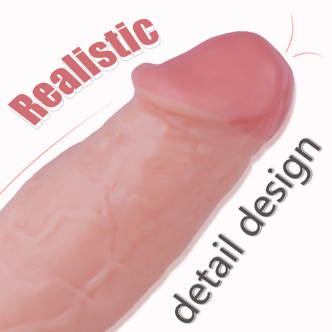 MD 12" Realistic Giant Dildo Dong - Flesh