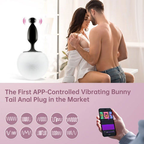 Magic Motion Magic Bunny - Bluetooth App Controlled Vibrating Anal Plug Tail