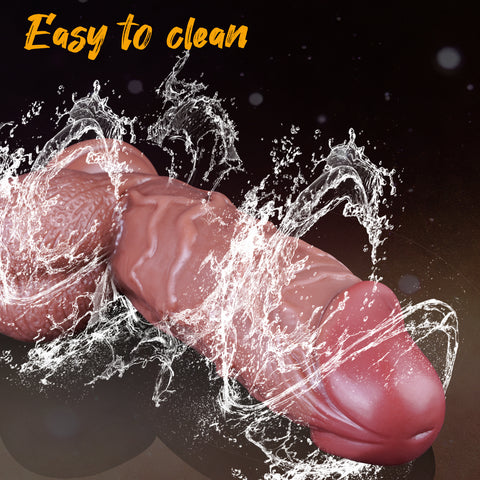 MD 9.84" Fatty Super Realistic Dildo - Brown