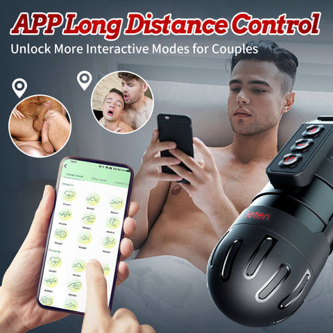 LETEN Powerful Blasting Male Masturbator - App Remote Control Vibration