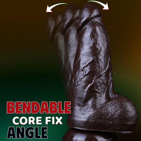 MD 9.06" Thick Realistic Dildo - Coffee