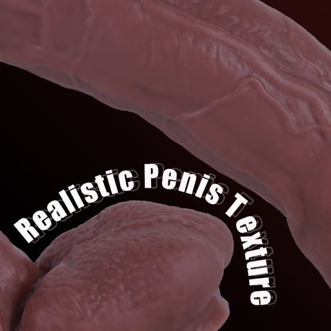 MD 12" Realistic Giant Dildo Dong - Brown