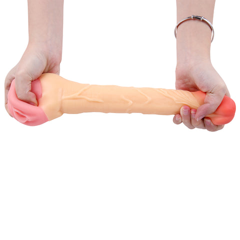 MD Saint Realistic Dildo & Pussy Masturbator - Dual-Use Lifelike Male Stroker