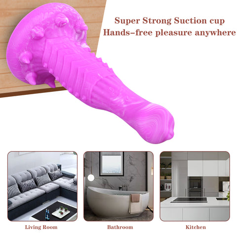 MD 8.6" Alien Silicone Fantasy Dildo / Anal Plug