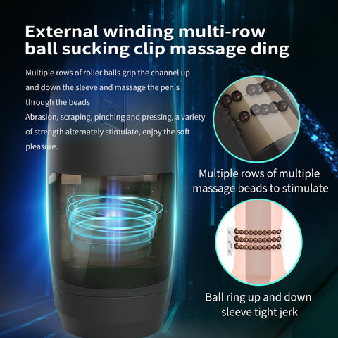 UNIMAT Rotating & Suction Stroker Male Masturbation Cup