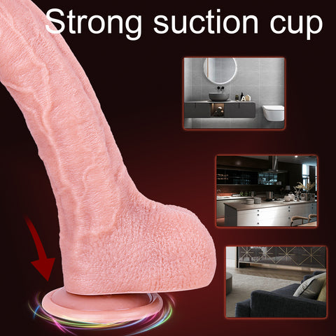 MD 10.43" Giant Realistic Dildo - Flesh
