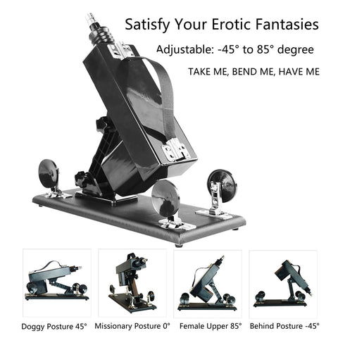 A6-D Auto Thrusting Sex Machine with 7 Attachments Kit