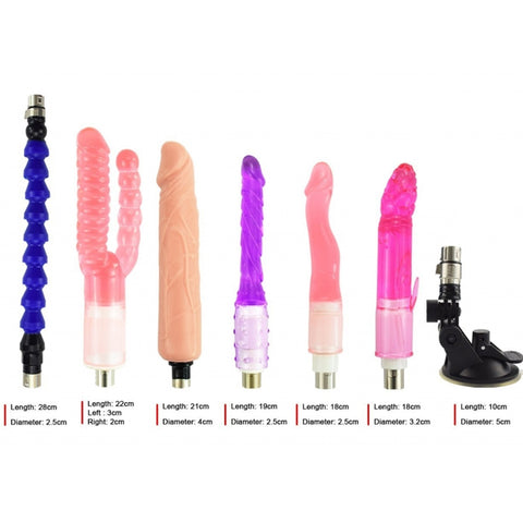 A6-G Auto Thrusting Sex Machine with 7 Attachments Kit