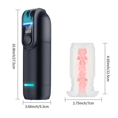 LETEN 9+9 high Waves Groan Black Hole Pro thrusting Male Masturbator