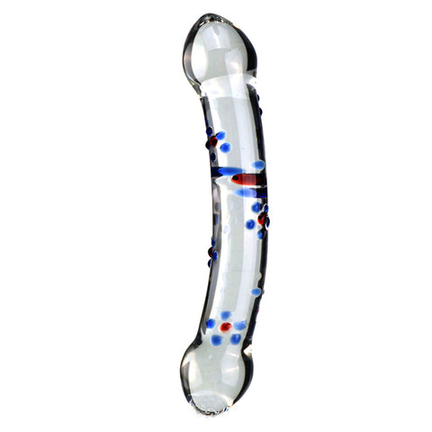 20cm Double-Ended Crystal Glass Dildo / Anal Plug