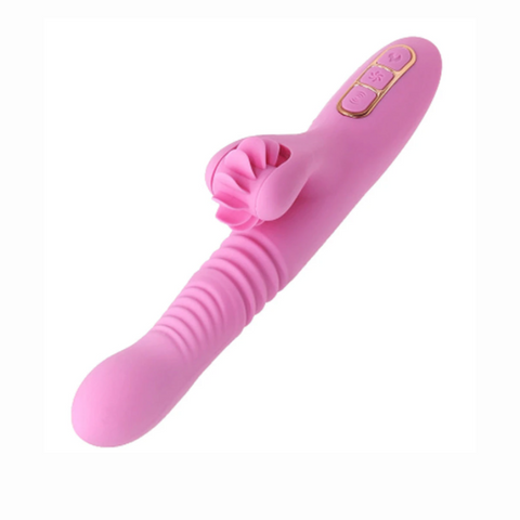 DIBE Auto Rotating Thrusting Rabbit Vibrator Dildo