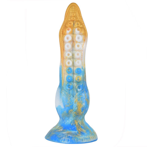 FAAK N5081 22cm Silicone Fantasy Tentacle Dildo - Mixed Color