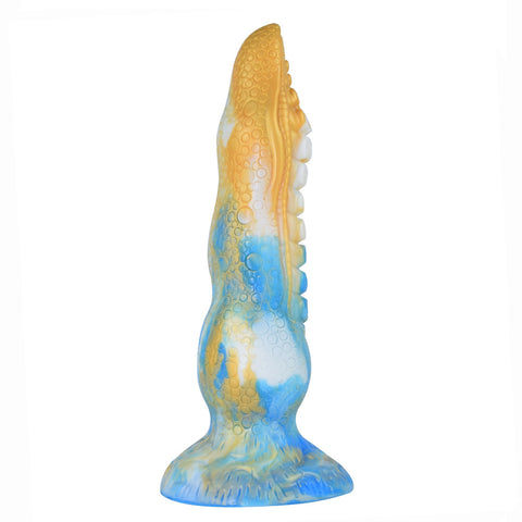 FAAK N5081 22cm Silicone Fantasy Tentacle Dildo - Mixed Color