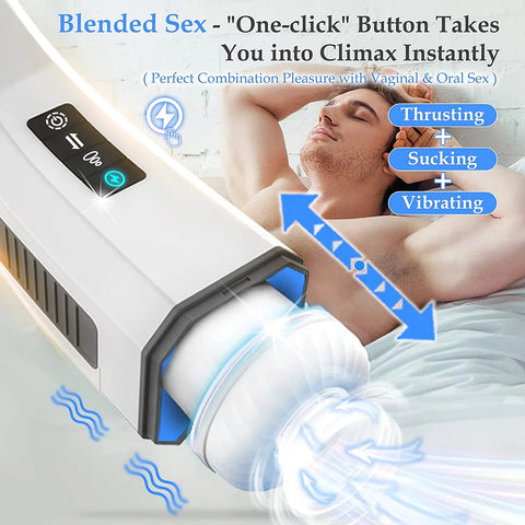 Hgod 007 III Automatic Sucking & Vibration Telescopic Heating Male Masturbator