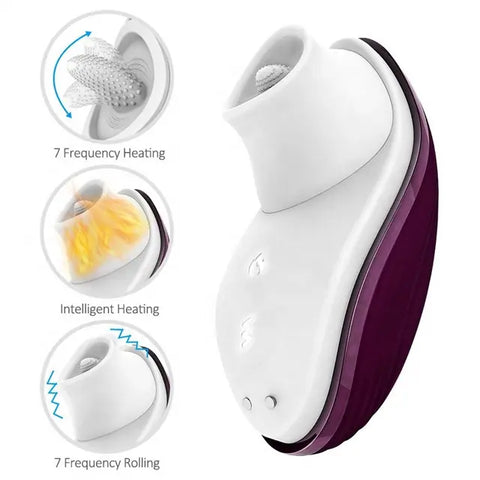 DIBE 2-in-1 Licking & Suction Clitoral Stimulator / Tongue Vibrator