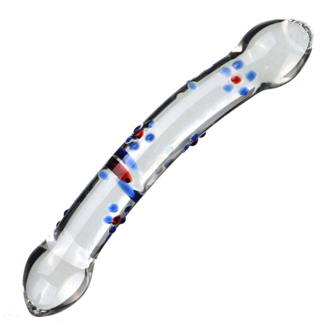 20cm Double-Ended Crystal Glass Dildo / Anal Plug