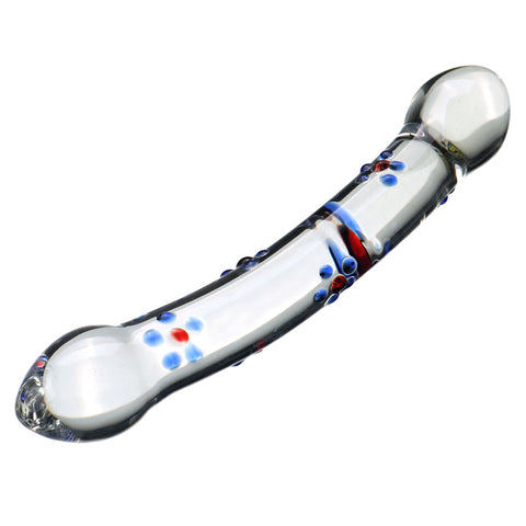 20cm Double-Ended Crystal Glass Dildo / Anal Plug