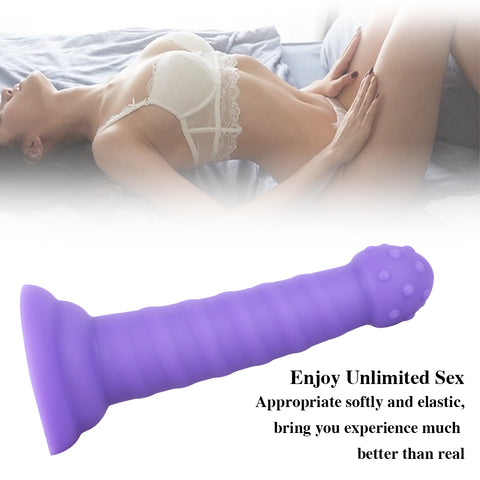 MD 7.08" Fantasy Realistic Dildo / Anal Plug - Purple