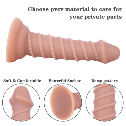 MD 7.48" Fantasy Realistic Dildo / Anal Plug - Brown