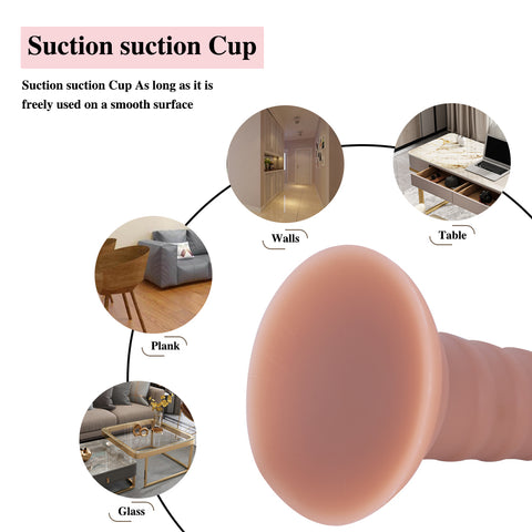 MD 7.08" Fantasy Realistic Dildo / Anal Plug - Brown