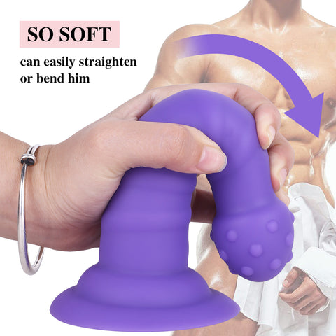 MD 7.08" Fantasy Realistic Dildo / Anal Plug - Purple