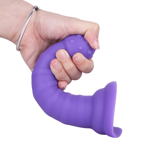 MD 7.08" Fantasy Realistic Dildo / Anal Plug - Purple