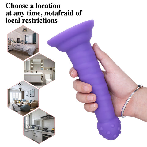 MD 7.08" Fantasy Realistic Dildo / Anal Plug - Purple