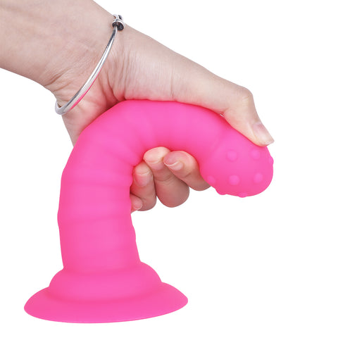 MD 7.08" Fantasy Realistic Dildo / Anal Plug - Rose