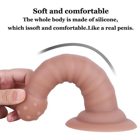 MD 7.08" Fantasy Realistic Dildo / Anal Plug - Brown