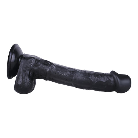 MD Safi 11.02" Giant Super Realistic Dildo - Black