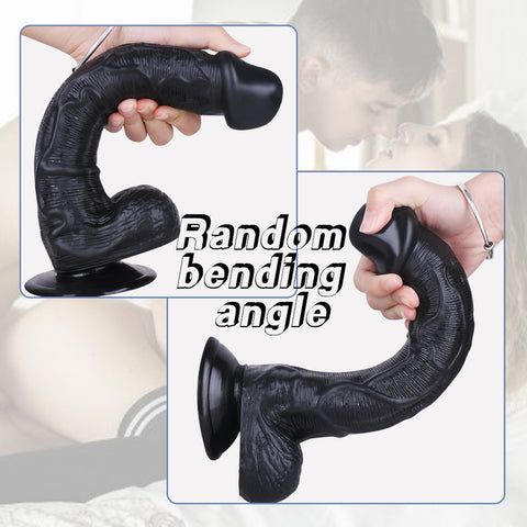 MD Safi 11.02" Giant Super Realistic Dildo - Black