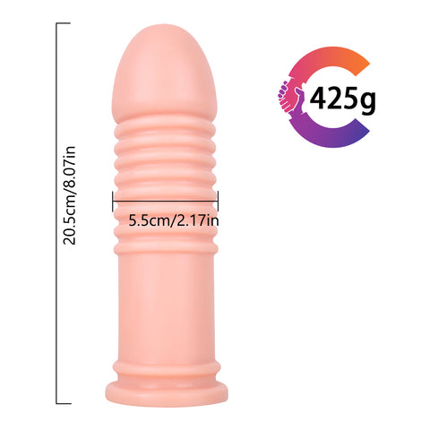 MD 8.07'' Giant Anal Plug Dildo - Flesh