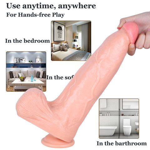 MD 13.39" Monster Realistic Dildo - Flesh