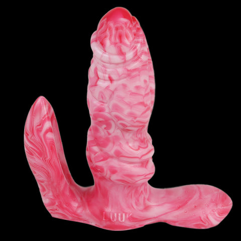 LUUK Remote Control Wearable Fantasy Dildo Vibrator - Red