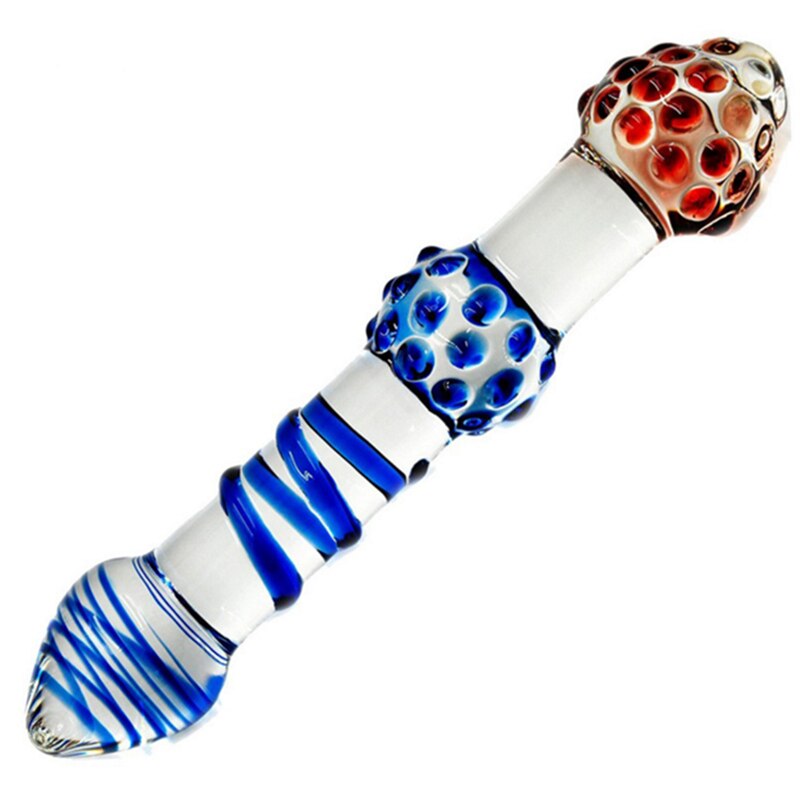 21cm Crystal Double-Ended Glass Dildo / Anal Plug