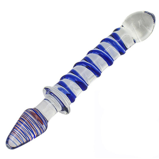 22cm Double-Ended Crystal Glass Dildo / Anal Plug