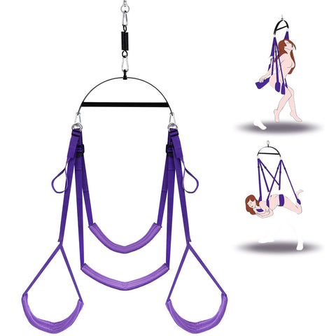 BDSM Hanging Door Sex Swing Restraint Kit with Waist Pad