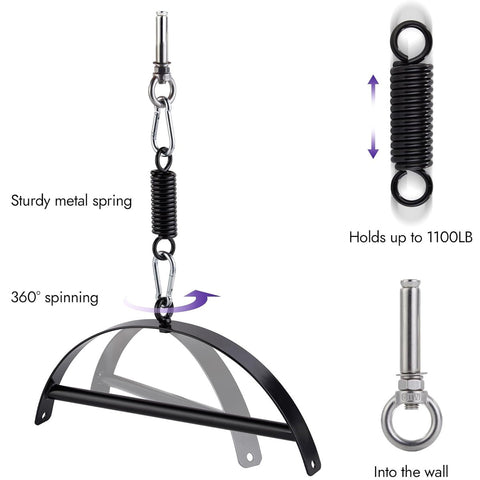 BDSM Hanging Door Sex Swing Restraint Kit with Waist Pad