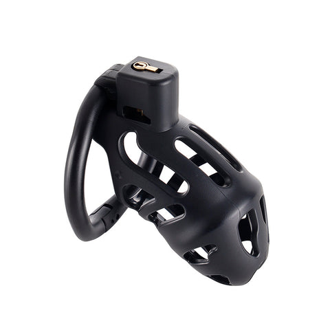 BDSM Chastity Device Penis Cage with Lock - Black