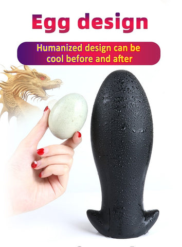 MD Giant Silicone Anal Plug / Butt Plug - Black - (5 Size- S/M/L/XL/XXL)