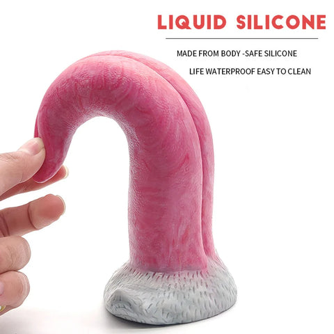 YOCY Gory Tongue Fantasy Dildo Vibrator Remote Control