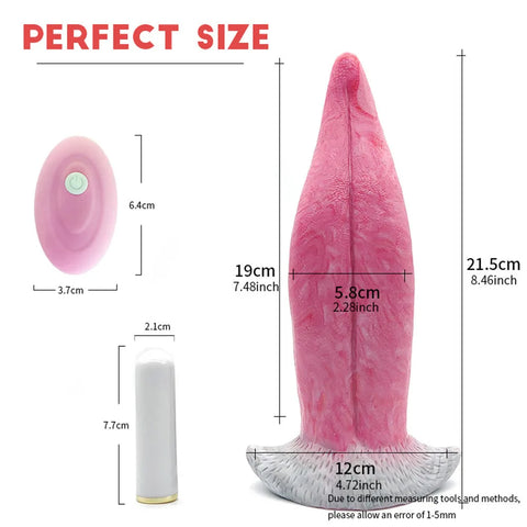 YOCY Gory Tongue Fantasy Dildo Vibrator Remote Control