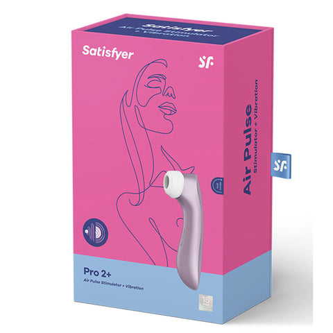 SATISFYER PRO 2 PLUS - Air Pulse Clitoris Sucking Vibrator - Violet