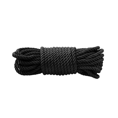 BDSM Mercerized 10m Bondage Rope - Black