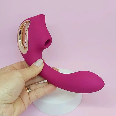 S-HANDE Selene Flexible G-Spot and Clitoris Suction Vibrator sexyplay.com.au S-HANDE Selene Flexible G-Spot and Clitoris Suction Vibrator sexyplay.com.au