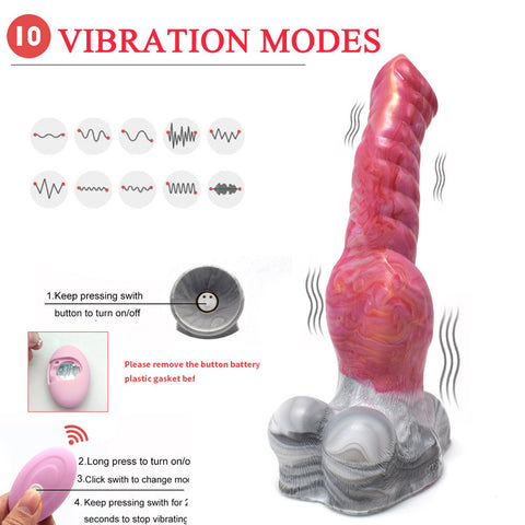 YOCY Giant Wolf Fantasy Dildo Vibrator Remote Control