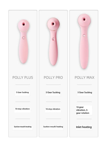 KISTOY Polly Pro Air Pulse Vibrator – Dual-Stimulation Clitoral & G-Spot Massager - Pink